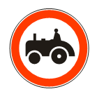 Забрана саобраћаја за тракторе<br>(II-11)